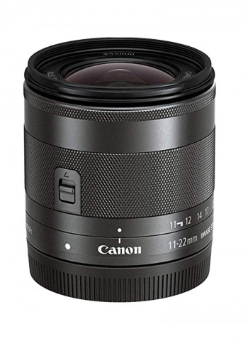 EF-M 11-22mm f/4-5.6 IS STM Lens For Canon Black