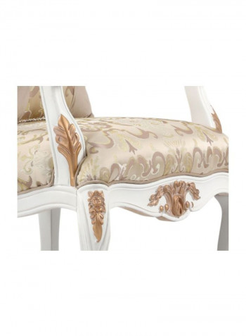 Laiya Single-Seater Sofa White/Beige