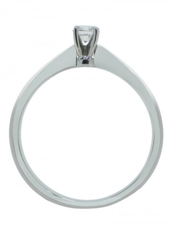 0.23 Ct Diamond Solitaire Round Ring
