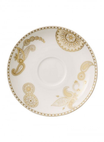 12-Piece Anmut Samarah Espresso Cup And Saucer Set White/Gold