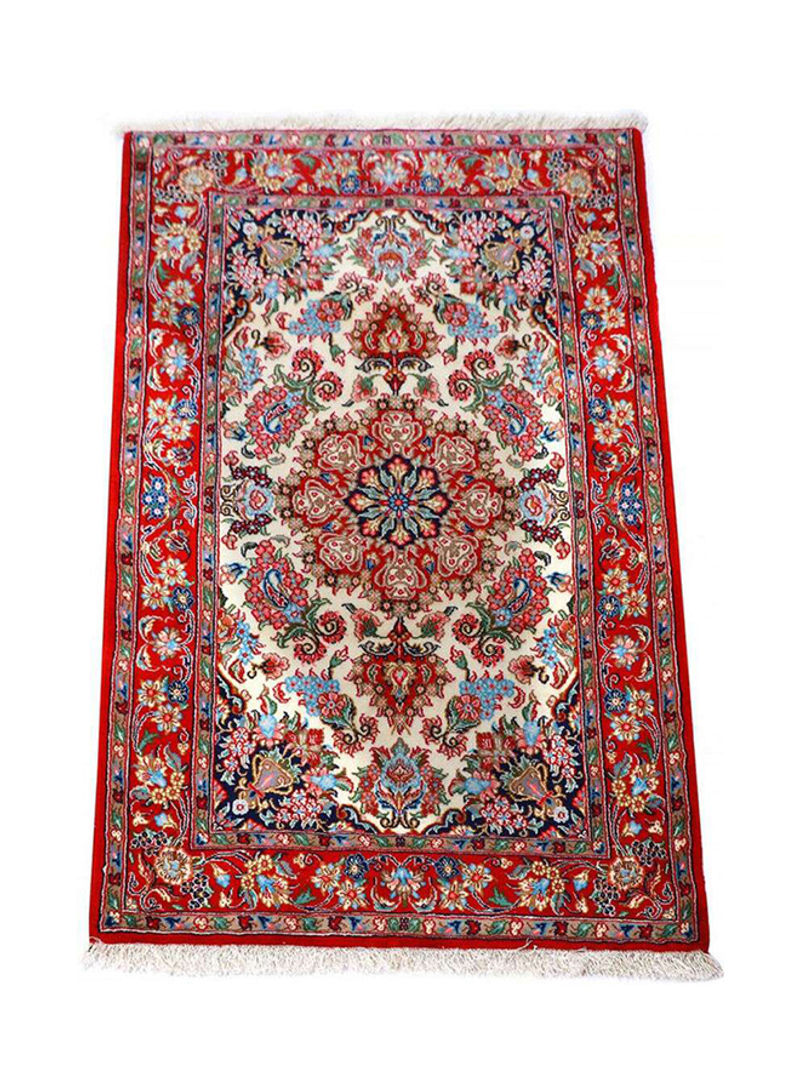 Al Fuad Beautiful Vegetable Dyed Iranian Wollen Carpet Multicolour 3x5feet