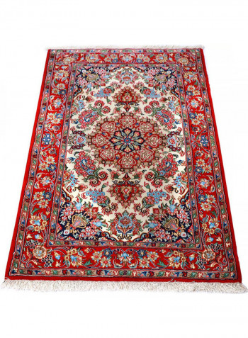 Al Fuad Beautiful Vegetable Dyed Iranian Wollen Carpet Multicolour 3x5feet