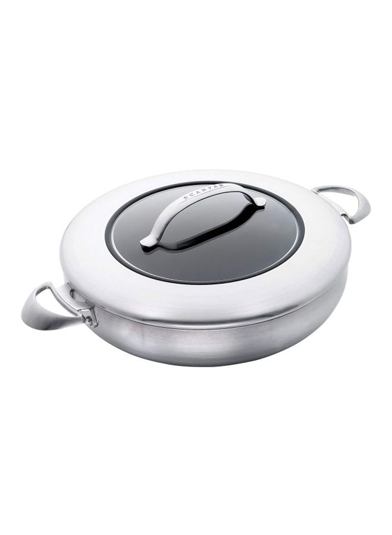 Covered Chef's Pan Silver 12.75inch