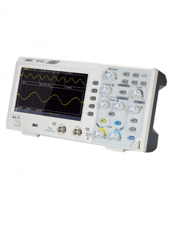 LCD Display Double Channel Digital Storage Oscilloscope White/Grey