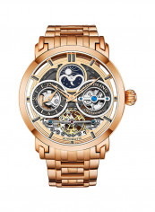 Men's Casual Stainless Steel Automatic Skeleton Wrist Watch 371B.04