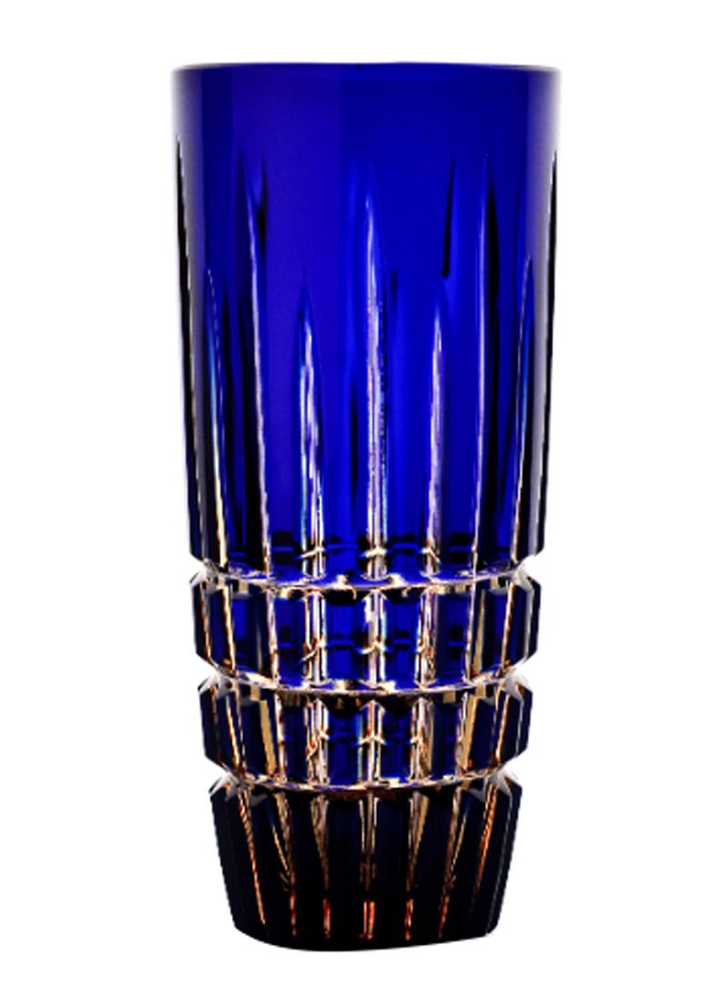 6-Piece Blossom Crystal Glass Set Blue/Gold