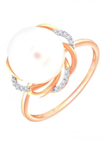 18 Karat Gold Ring With Diamond