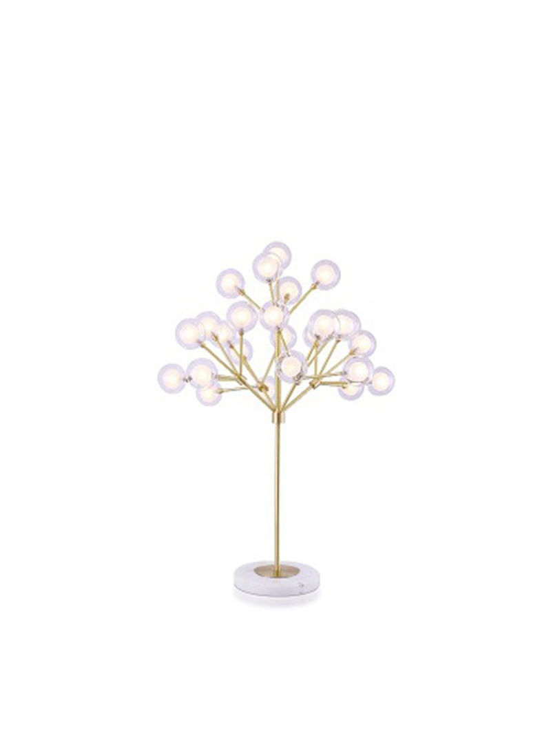 Modern Bedroom Twig Glass Ball Table Lamp Multicolour 75x55x20centimeter
