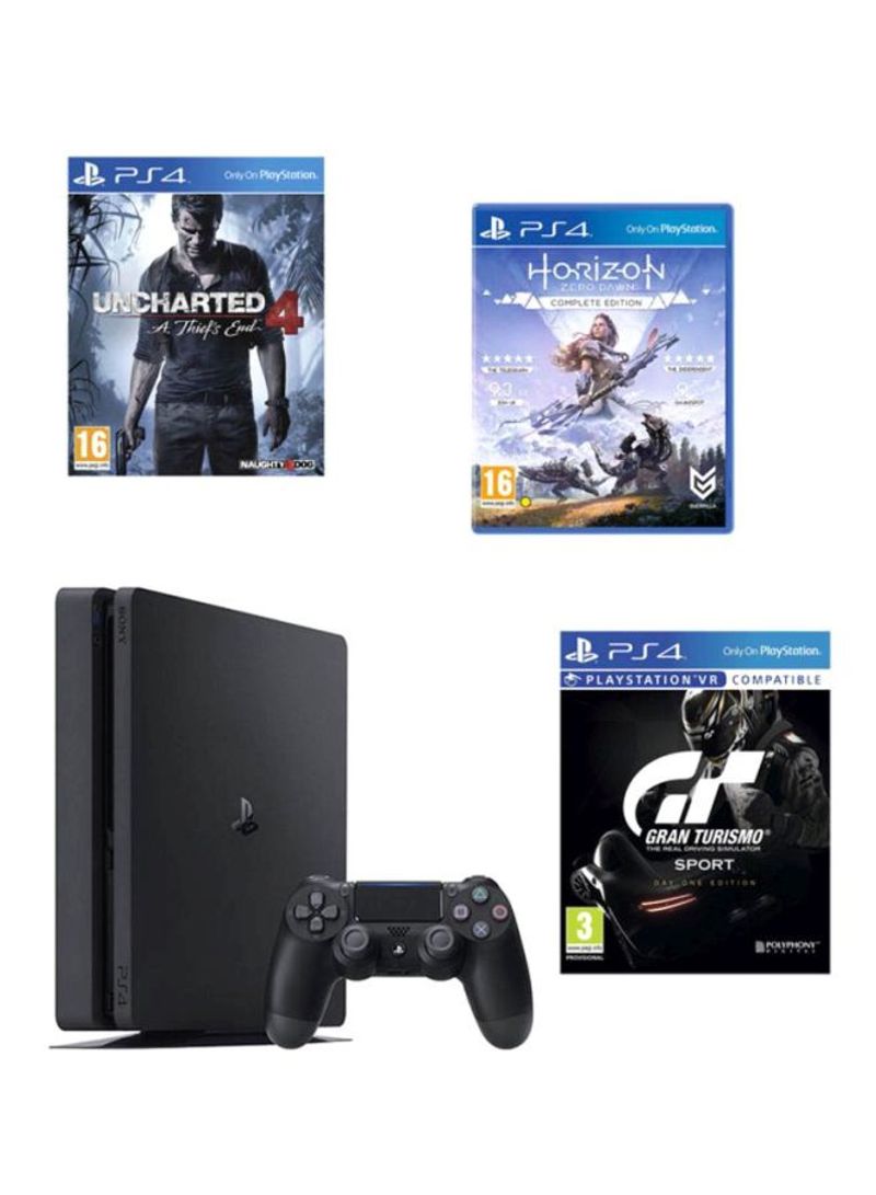 PlayStation 4 500GB Console With Controller And 3 Games