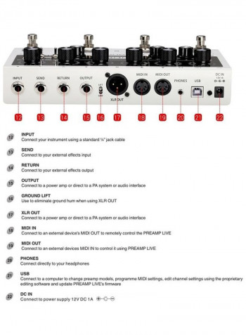 Professional Digital Preamp Pedal