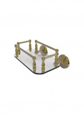 Monte Carlo Collection Wall Mounted Towel Holder Gold/Clear 10.2x8x5inch