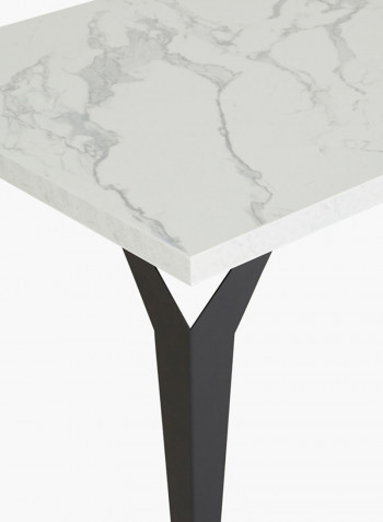 Marbella 6-Seater Dining Table Set Grey/Black