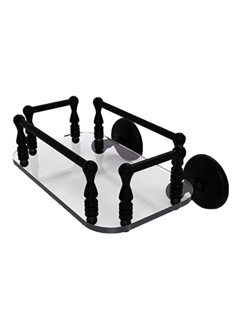 Monte Carlo Collection Wall Mounted Towel Holder Black/Clear