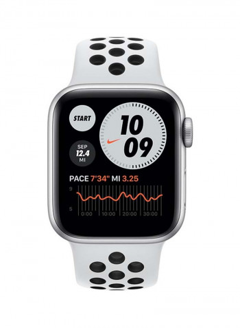 Watch Nike Series 6-44 mm (GPS + Cellular) Silver Aluminium Case with Nike Sport Band Pure Platinum/Black