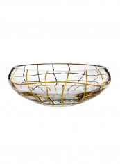 Magic Night Decorative Centerpiece  Clear/Gold 117x320millimeter