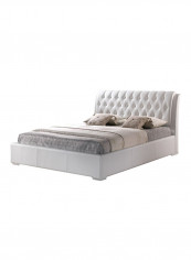 Baxton Studio Tufted Bed Without Mattress White King