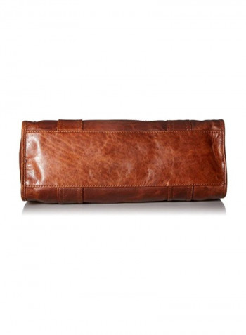 Leather Crossbody Bag Cognac