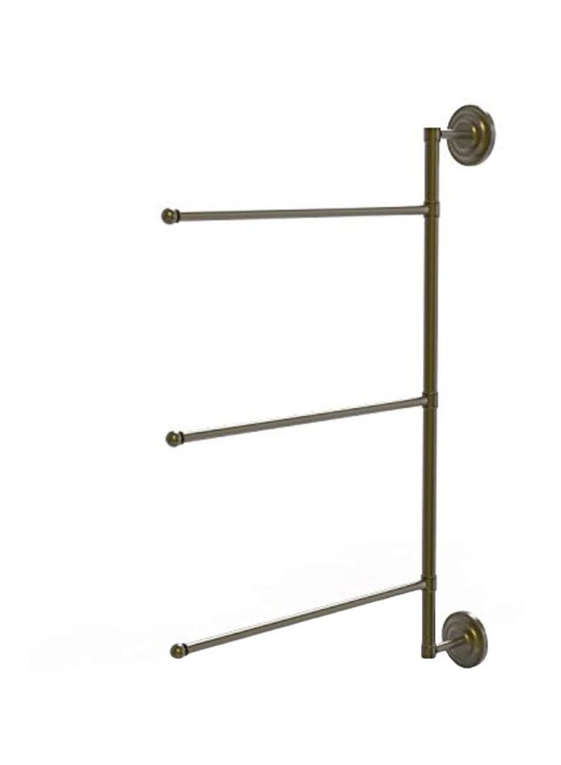 Prestige Que New Collection 3 Swing Arm Vertical Towel Bar Brown 28inch