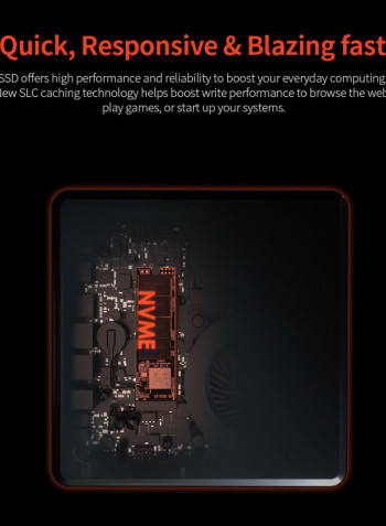 AMD Ryzen 3 2200U 8GB RAM M.2 NVNE SSD Radeon Vega Graphics Mini PC Black