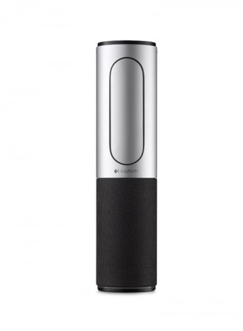 Portable Bluetooth Conference Camera With Remote Black/Silver