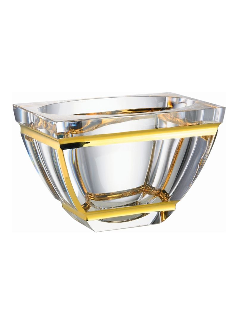 Tera Decorative Bowl Clear/Gold 25x16centimeter
