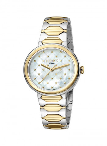 Women's Ferre Milano White MOP Dial 1 Watch