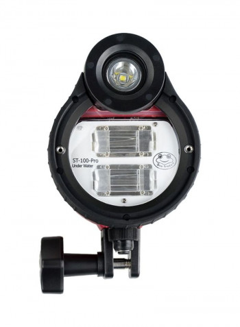 Waterproof Flash Strobe Diving Light 22x11.5x19سنتيمتر أحمر وأسود
