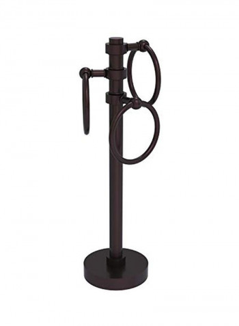 3-Ring Brass Towel Holder Antique Bronze 5x8x15inch