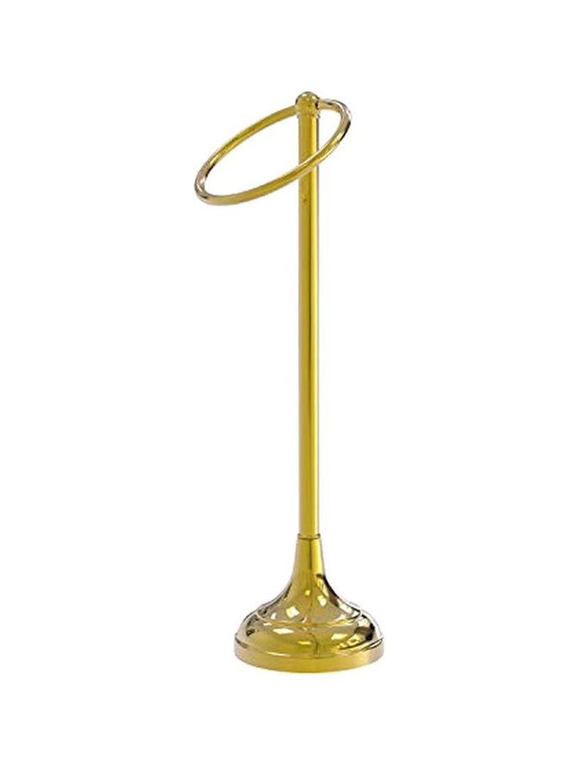 1-Ring Towel Holder Polished Brass 6x20x5.5inch