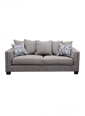 Code 3-Seater Sofa Grey 218x92x93centimeter