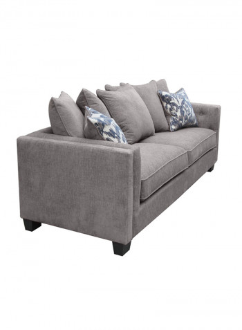 Code 3-Seater Sofa Grey 218x92x93centimeter