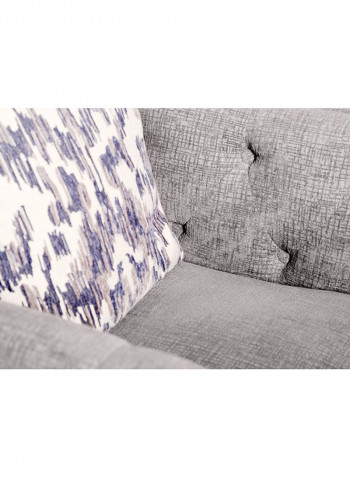 Code 3-Seater Sofa Grey 218x92x93centimeter