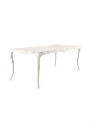 Melis Dining Table White 210 x 100 x 80cm