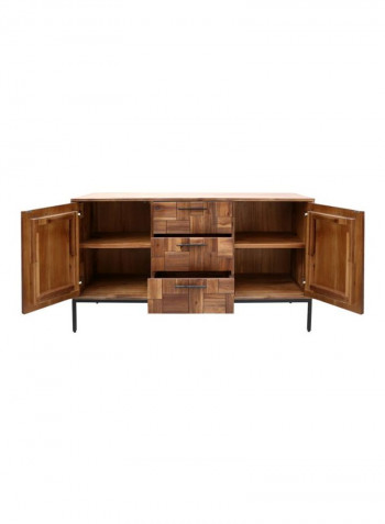 Saigon Wooden Sideboard Brown 150x45x82cm