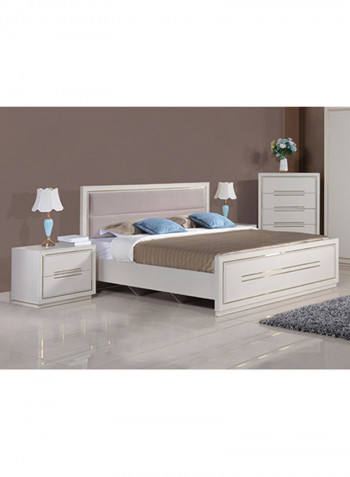 Davis King Bed White 180 x 200cm