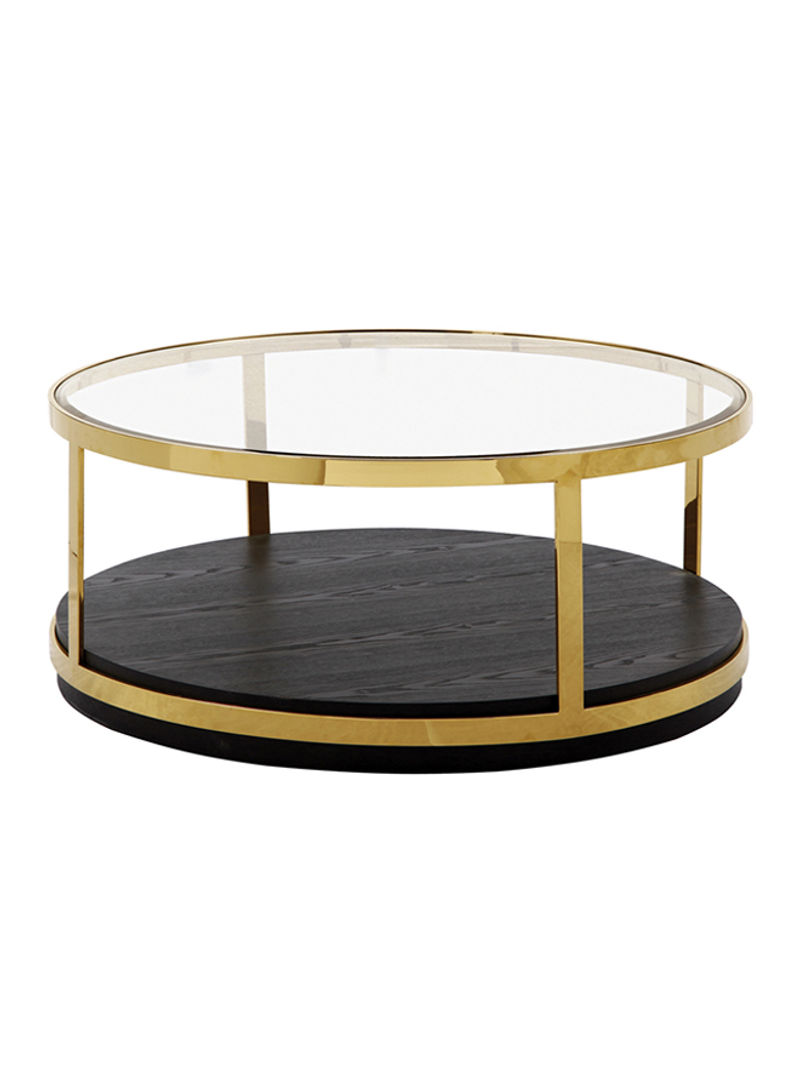 Florence Coffee Table Gold/Black 110x45x110centimeter