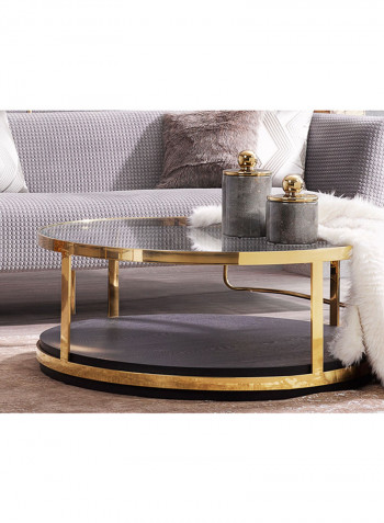 Florence Coffee Table Gold/Black 110x45x110centimeter