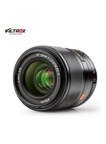 Portrait Landscape Prime Camera Lens Black