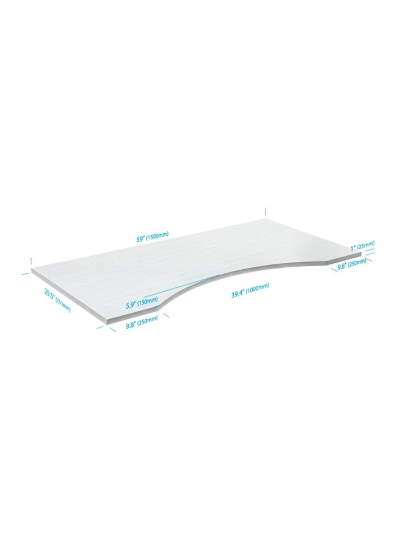 Adjustable Riser Desk White