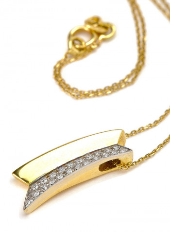 18K Gold Diamond Studded Necklace