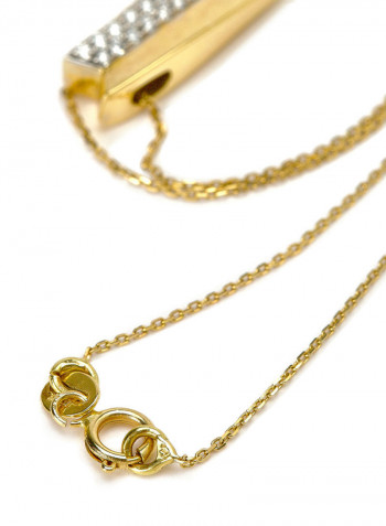 18K Gold Diamond Studded Necklace