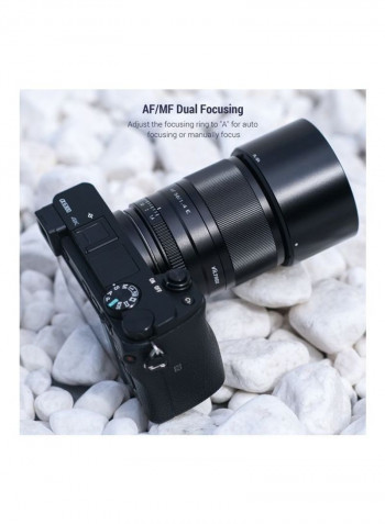 Auto Focus Camera Lens Black