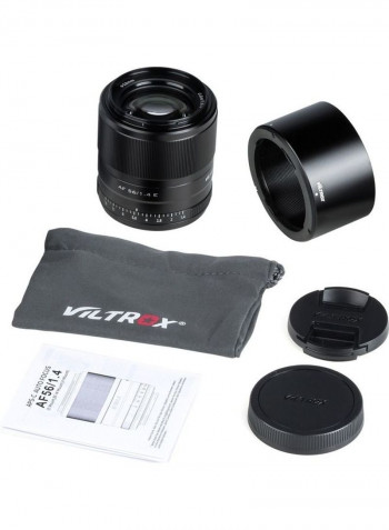 Auto Focus Camera Lens Black