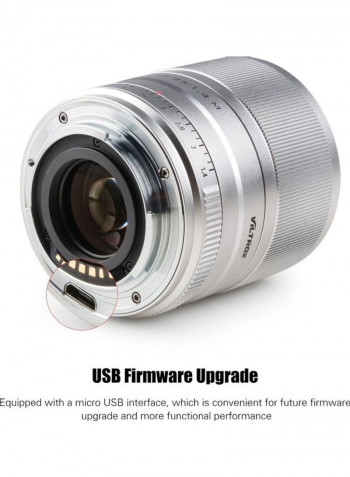 Auto Focus Camera Lens Silver/Black