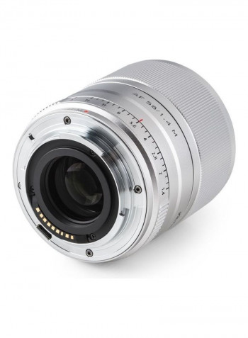 Camera Lens Large Aperture With Mount Auto Focus Silver/Black