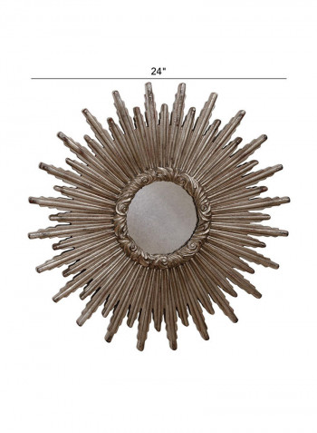 Starburst Mirror Silver 24inch