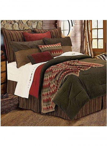 5-Piece Comforter Set Cotton Multicolour Twin