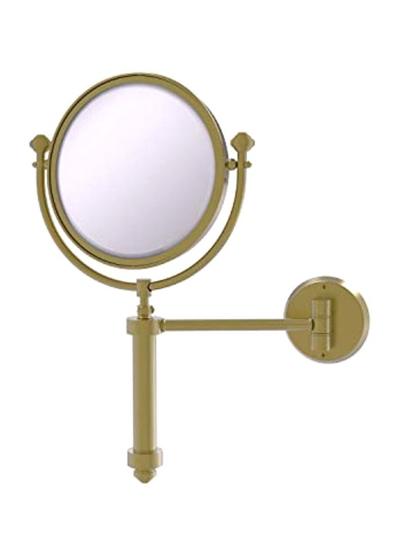 Southbeach Collection Wall Mounted Magnification Make-Up Mirror Gold/Clear 11x8x16inch