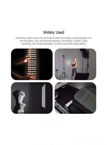 Flexible LED Video Light With Controller 30x120centimeter Black
