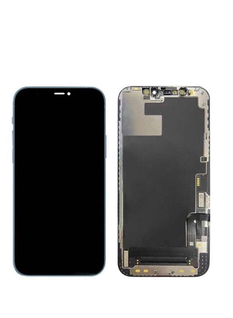 LCD Screen and Digitizer Assembly with Frame Replacement for Apple iPhone 12 Pro Max Black